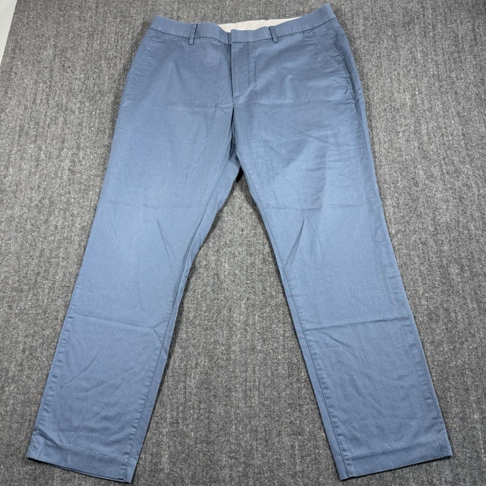 Bonobos Men's Chino Pants 35x30 Blue Monday Athletic Fit Cotton Stretch
